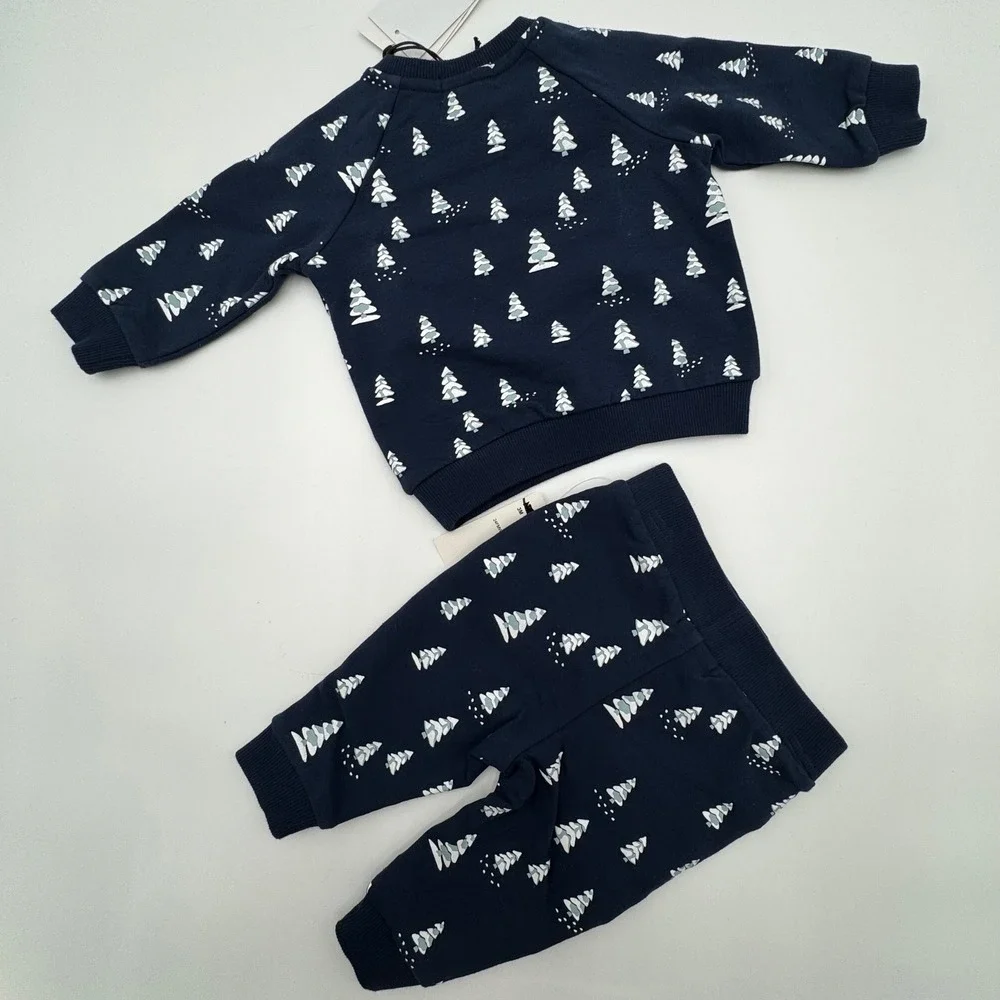 NEW Miles the Label Monica Andy Baby 3M Holiday Outfit Set 2 Piece Bundle Mickey